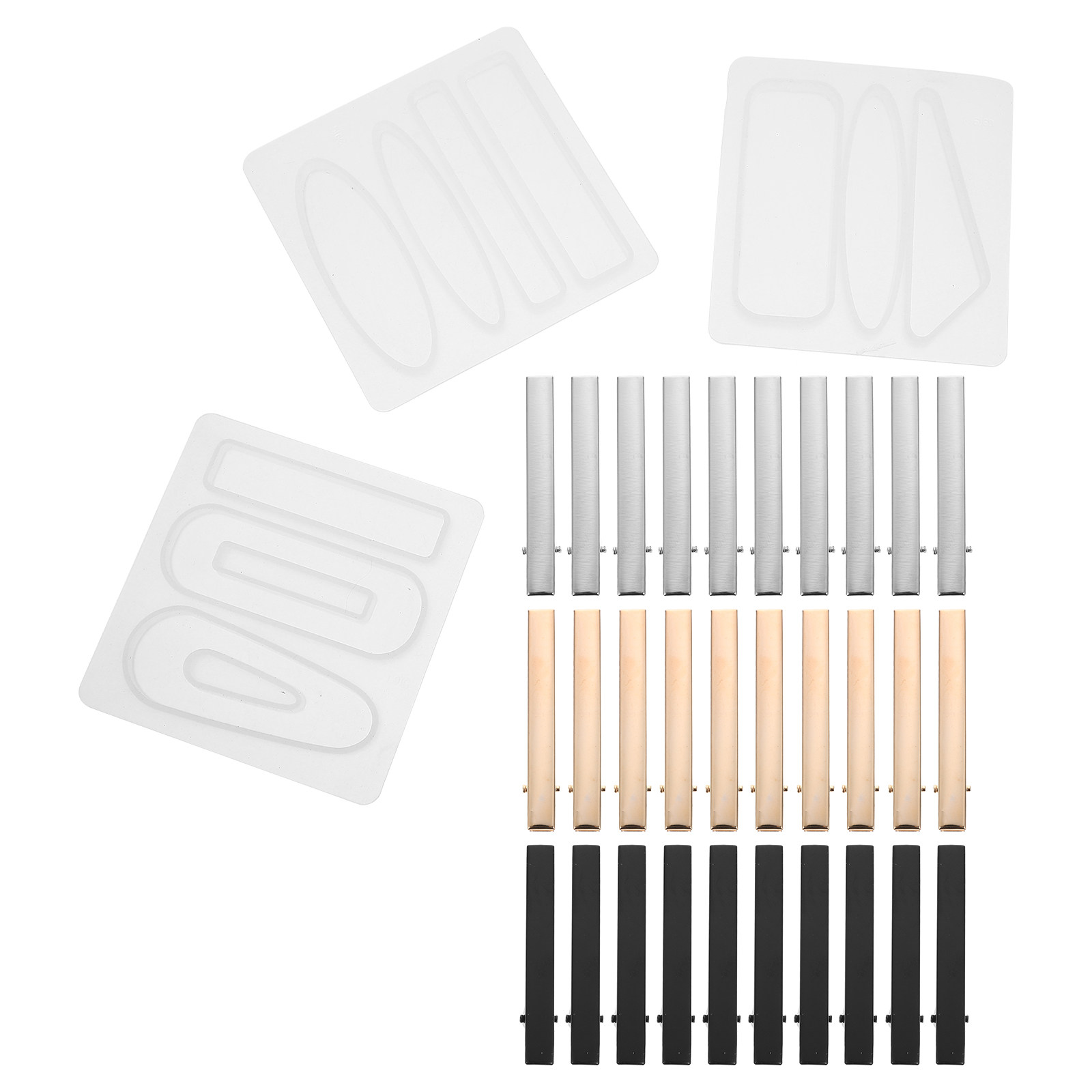 Resin Crafts Diy - 1 Set Esnek Silikon Kalıp, Saç