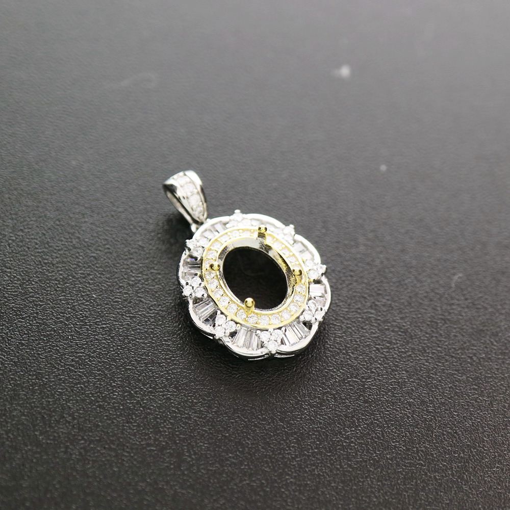 Çoklu boyut Oval çerçeve altın - Bezels Set Pendant incelemesi ve fiyatı