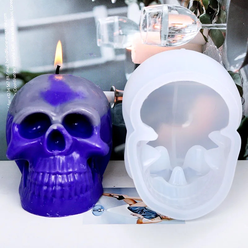 3D kafatası silikon mum kalıpl - Resin Craft Ideas incelemesi ve fiyatı
